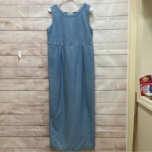 VINTAGE RUSS BERENS DENIM‎ MODEST MAXI DRESS